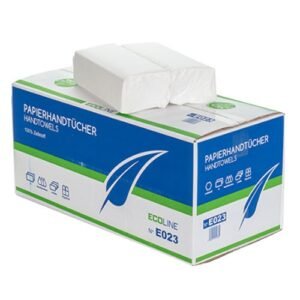 Papierhandtücher 2 lagig hochweiß ZZ Faltung 25x21cm - 48 Kartons x 3210 Tücher - Palette