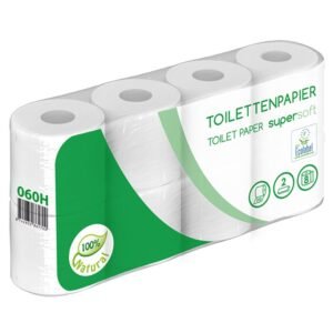 Toilettenpapier 2 lagig weiß recycl. 250 Blatt 8er - 128 Rollen - Paket