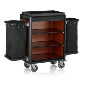 Zimmerservicewagen mit zwei Wäschesäcken