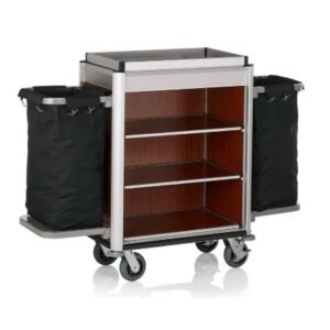 Zimmerservicewagen mit zwei Wäschesäcken