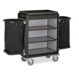 Zimmerservicewagen mit zwei Wäschesäcken