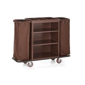 Zimmerservicewagen mit zwei Wäschesäcken