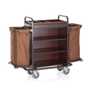 Zimmerservicewagen mit zwei Wäschesäcken