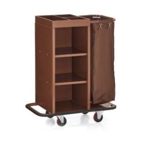 Zimmerservicewagen mit einem Wäschesack