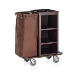 Zimmerservicewagen mit einem Wäschesack